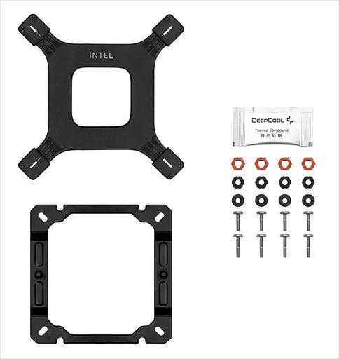 Кулер для процессора DEEPCOOL AG400 DIGITAL PLUS LGA1700/1200/115X/AM5/AM4 (9шт/кор, TDP 220W, PWM, DUAL ARGB Fan 120mm, 4 тепл. трубки, черный) RET (AG400 DIGITAL PLUS) фото 6