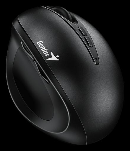 Мышь беспроводная Ergo 8300S черная (black), вертикальная эргономичная бесшумная мышь с подставкой для большого пальца фото 3