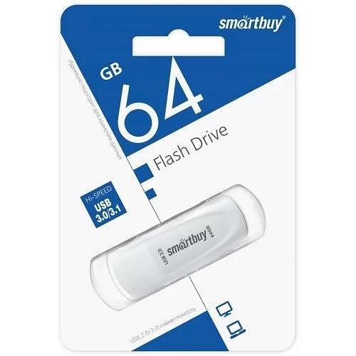 UFD 3.0/3.1 Smartbuy 064GB Scout White (SB064GB3SCW) фото 1