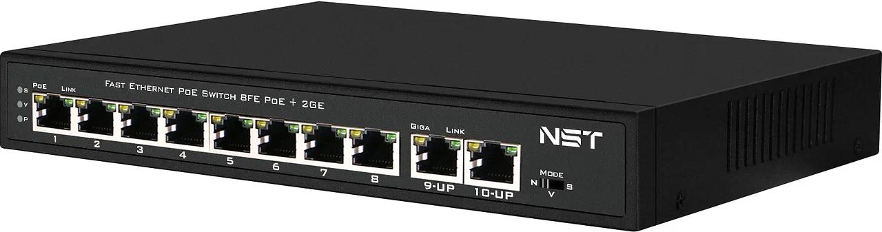 Passive PoE коммутатор Fast Ethernet New System Technologies (NST) NS-SW-8F2F-P/A фото 3