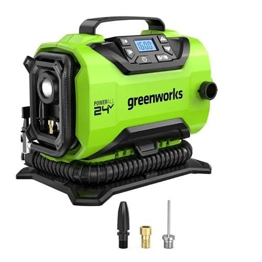 Greenworks ACG301 Компрессор автомобильный аккумуляторный, 24V / 12V (от сети автомобиля), без АКБ и ЗУ [3400807] фото 1