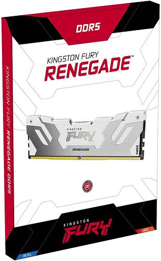 Память DDR5 16GB 8000MHz Kingston KF580C38RW-16 Fury Renegade Black RTL PC5-57600 CL38 DIMM 288-pin 1.45В single rank Ret фото 3