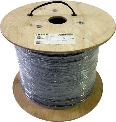 Кабель информационный NTSS NTSS-OUT-UTP4-5Е-PE-BL кат.5E U/UTP 4X2X24AWG PE внешний 305м черный фото 3