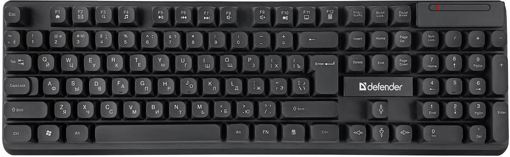 Клавиатура + мышка MILAN C-992 RU BLACK 45992 DEFENDER фото 2