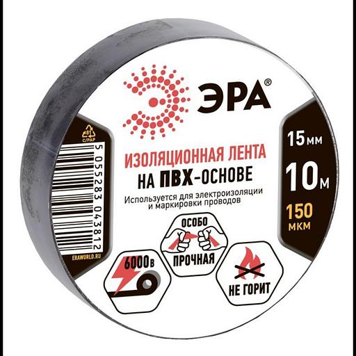 ЭРА C0036558 ПВХ-изолента 15ммх10м черная [043812] фото 1