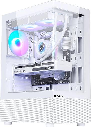 Корпус Formula Crystal Z1 PLUS белый без БП ATX 2xUSB2.0 1xUSB3.0 1xUSB3.1 audio bott PSU фото 1