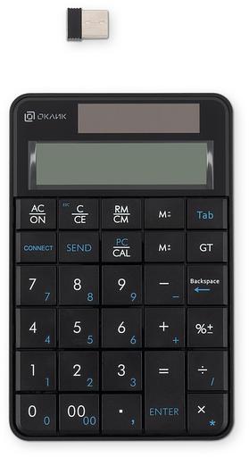 Клавиатура Оклик K604W черный USB беспроводная slim для ноутбука (1979325) фото 1