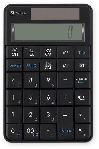 Клавиатура Оклик K604W черный USB беспроводная slim для ноутбука (1979325) фото 2