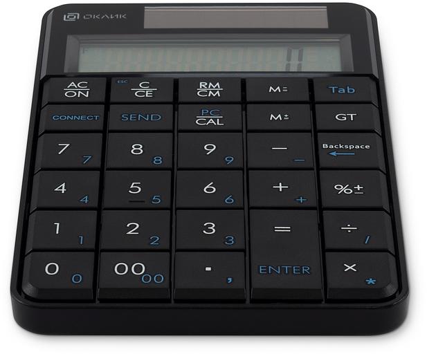 Клавиатура Оклик K604W черный USB беспроводная slim для ноутбука (1979325) фото 3