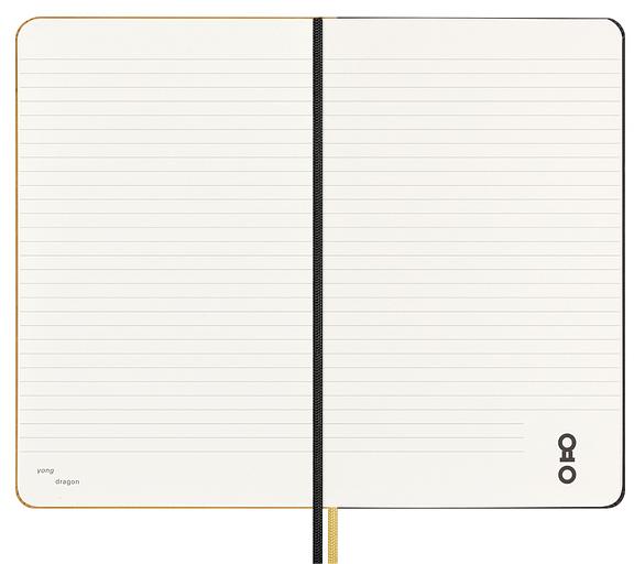 Блокнот Moleskine LIMITED EDITION YEAR OF THE DRAGON LECNYDRAGONQP060AS 130х210мм обложка текстиль 176стр. линейка золотистый Ahn Sang Soo фото 6