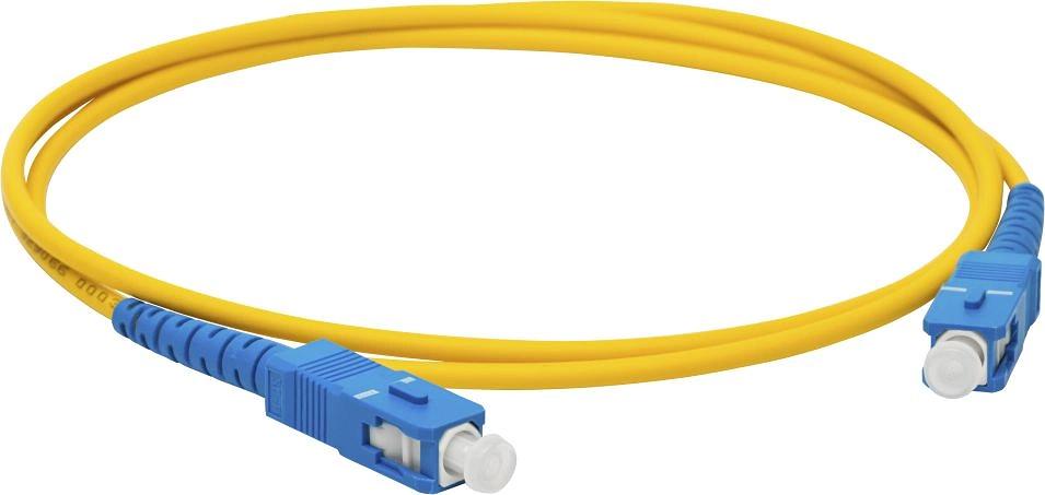 Патч-корд Lanmaster LAN-SC-SC/SU-2.0 1x9/125 OS2 SC-SC 2м LSZH желтый фото 1