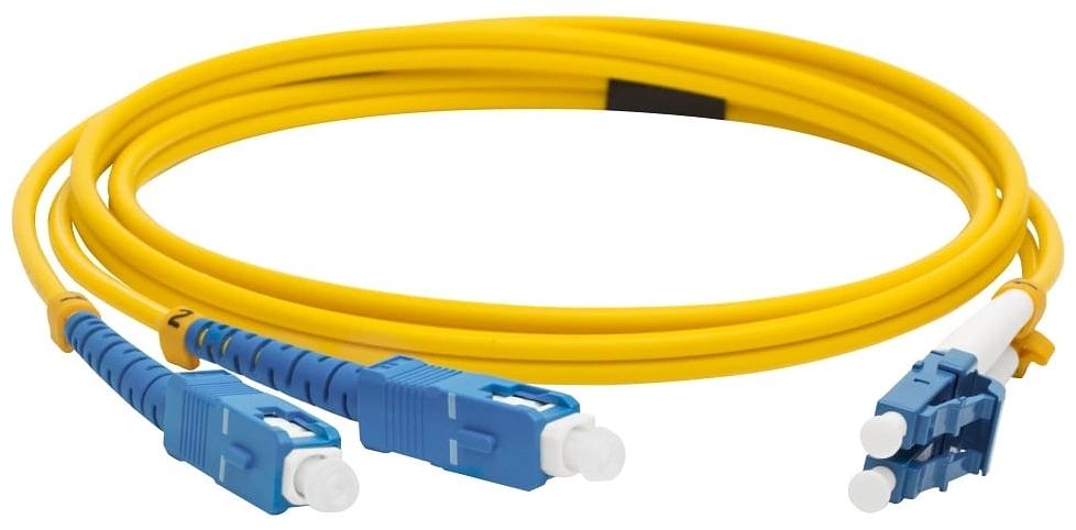 Кабель Патч-корд Lanmaster (LAN-2LC-2SC/SU-2.0) 2x9/125 OS1/OS2 LC дуплекс-SC дуплекс 2м фото 1