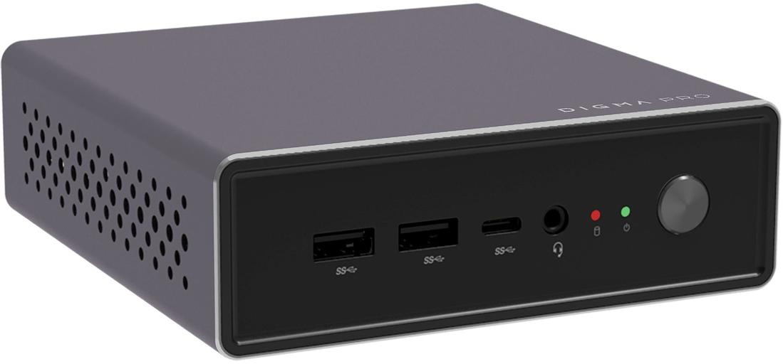 Неттоп Digma Pro Minimax U1 i3 1215U (1.2) 8Gb SSD512Gb UHDG CR Windows 11 Professional GbitEth WiFi BT 60W темно-серый/черный (DPP3-8DXW01) фото 2