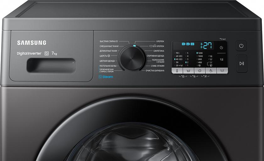 Стиральная машина Samsung WW70AG5S20CXLP класс: A загр.фронтальная макс.:7кг нержавеющая сталь фото 6