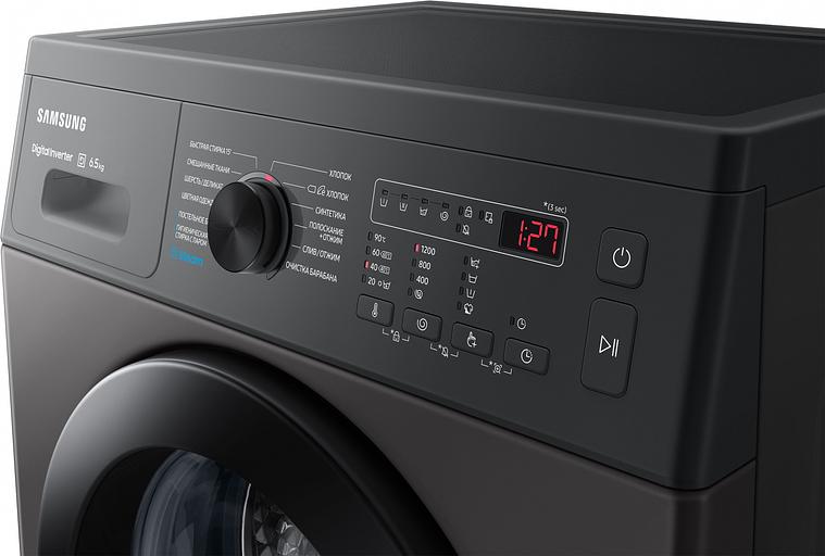 Стиральная машина Samsung WW65AG4S20CXLP класс: A+++ загр.фронтальная макс.:6.5кг темно-серый фото 5