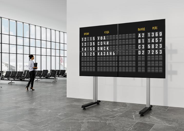 Стойка для телевизора Cactus CS-FS-TV4-PRO черный 32"-70" макс.50кг напольный мобильный фото 7