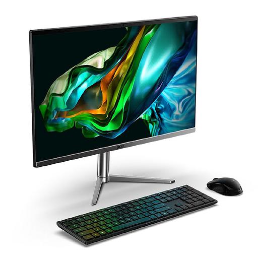 Моноблок Acer Aspire C24-1300 23.8" Full HD Ryzen 3 7320U (2.4) 8Gb SSD512Gb RGr CR Eshell GbitEth WiFi BT 65W клавиатура мышь Cam черный 1920x1080 фото 1