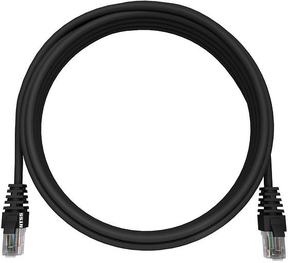 Патч-корд NTSS NTSS-PC-UTP-RJ45-5e-20.0-LSZH-BL NTSS-PC-UTP-RJ45-5E-20.0-LSZH UTP RJ-45 вил.-вилка RJ-45 кат.5E 20м черный LSZH (уп.:1шт) 26AWG фото 1