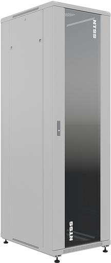 Шкаф серверный NTSS Премиум (NTSS-R42U6080GS) напольный 42U 600x800мм пер.дв.стекл металл 900кг серый IP20 сталь фото 2