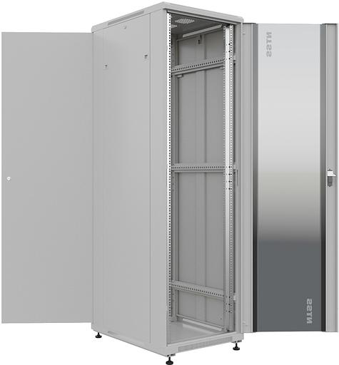 Шкаф серверный NTSS Премиум (NTSS-R42U6080GS) напольный 42U 600x800мм пер.дв.стекл металл 900кг серый IP20 сталь фото 5