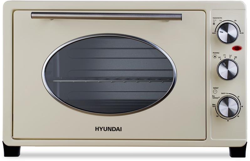 Мини-печь Hyundai MIO-HY084 33л. 1500Вт бежевый/хром фото 2