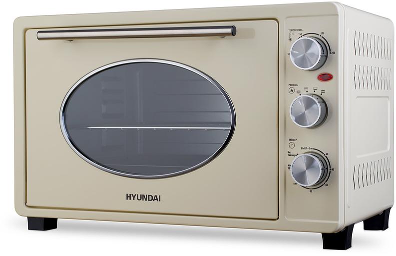 Мини-печь Hyundai MIO-HY084 33л. 1500Вт бежевый/хром фото 5