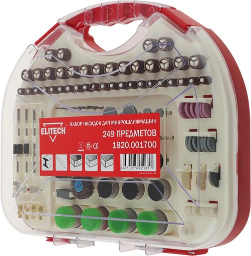 Набор оснастки Elitech 1820.001700 (249пред.) для граверов фото 4