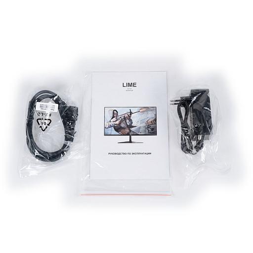 21.5" Lime E215A Black (VA, 1920x1080, VGA+HDMI, 6.5 ms, 178°/178°, 250 cd/m, 3000:1, 75Hz, внутр. БП, VESA 100, Flat) фото 9
