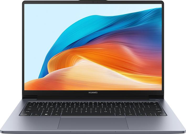 Ноутбук Huawei MateBook D 14 Core i5 12450H 8Gb SSD512Gb Intel Iris Xe graphics 14" IPS FHD (1920x1080) noOS grey space WiFi BT Cam (53013XFA) фото 1