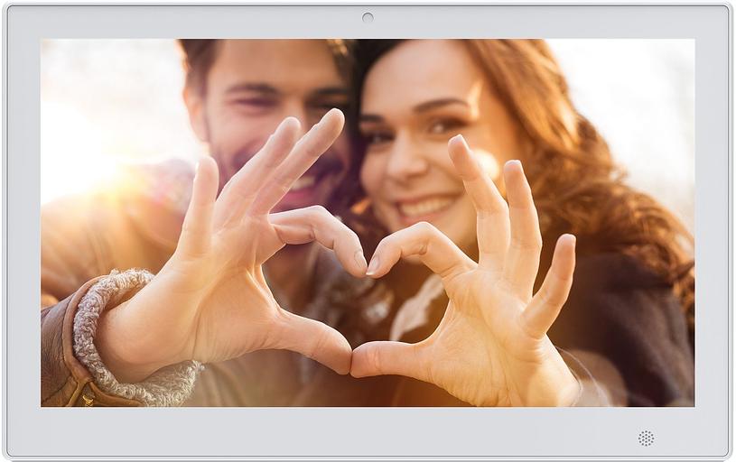 Фоторамка Digma 13.3" PF-1300 IPS 1920x1080 белый пластик ПДУ Видео фото 1