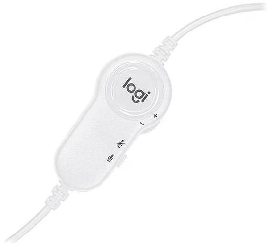 Наушники с микрофоном Logitech H150 белый (981-000454) фото 6