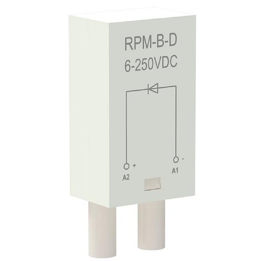 IEK RPM-B-D-DC6-250V Модуль защиты для реле диод 6-250В DC ONI фото 1