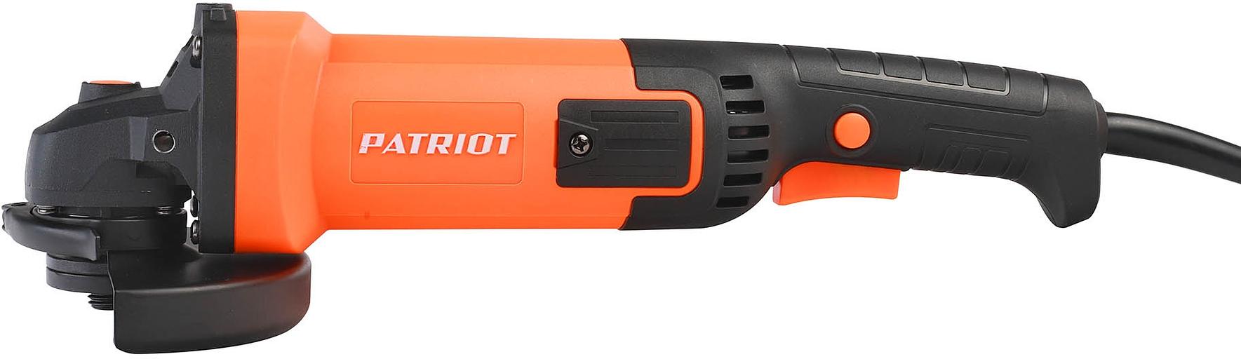 Углошлифовальная машина Patriot AG 128 1300Вт 11000об/мин рез.шпин.:M14 d=125мм (110301128) фото 3