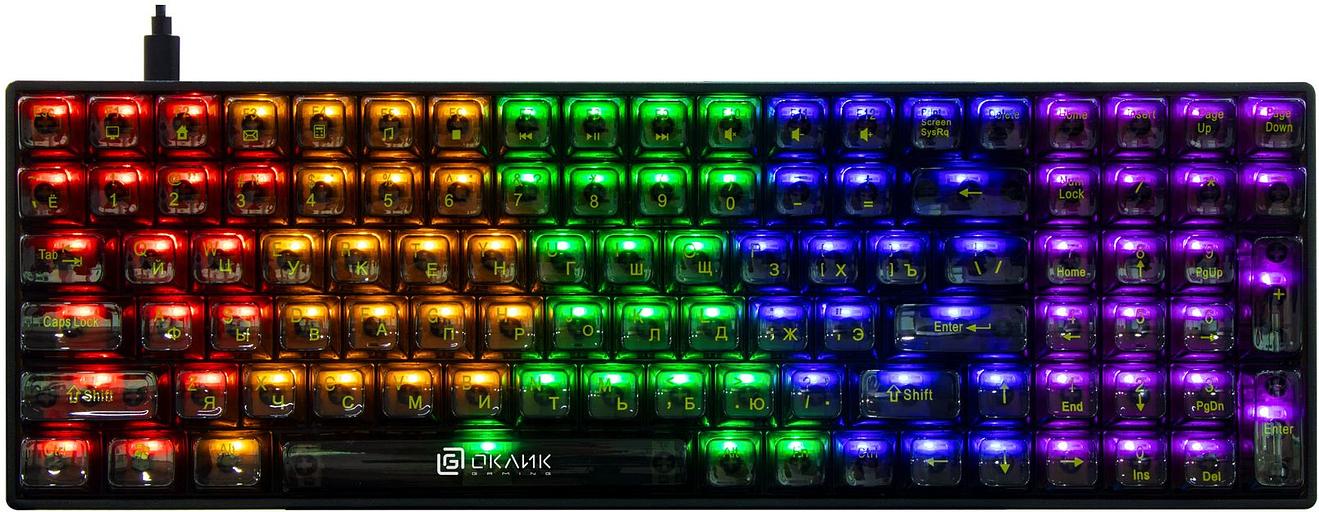 Клавиатура Оклик 915GK механическая черный USB for gamer (1790371) фото 1