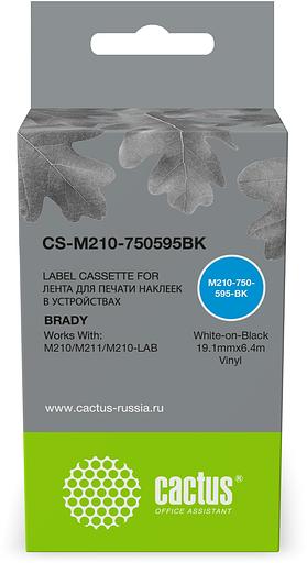 Картридж ленточный Cactus CS-M210-750595BK M210-750-595-BK для Brady M210/M211/M210-LAB фото 1