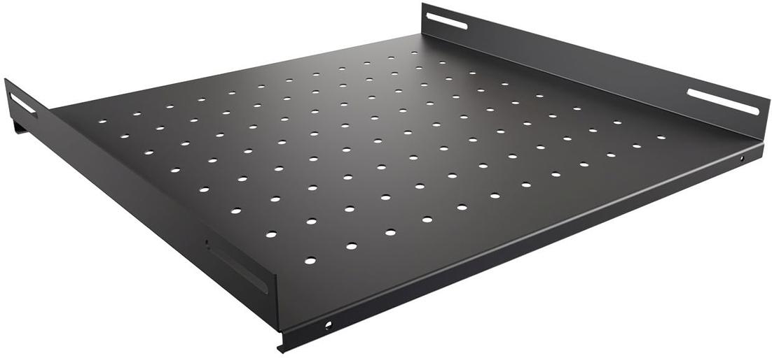 Полка стационарная NTSS NTSS-FS-600-BL 1U нагр.:60кг. 19" 350мм черный (упак.:1шт) фото 2