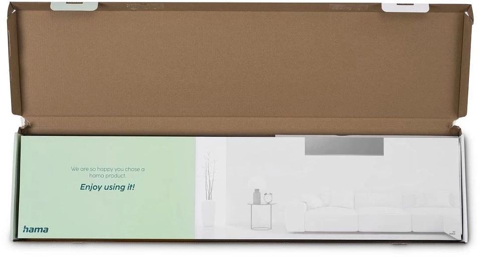 Кронштейн для телевизора Hama 00220842 черный 37"-90" макс.100кг настенный фиксированный фото 6