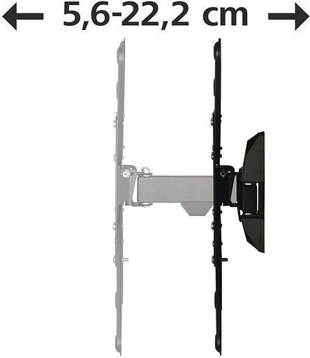 Кронштейн для телевизора Hama 00220823 черный 32"-65" макс.20кг настенный поворот и наклон фото 5