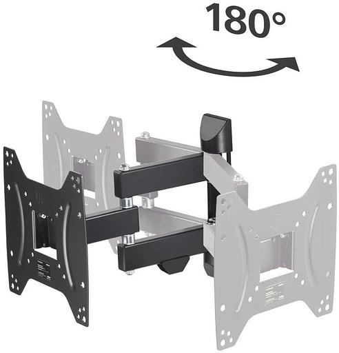 Кронштейн для телевизора Hama 00220822 черный 19"-48" макс.20кг настенный поворотно-выдвижной и наклонный фото 10