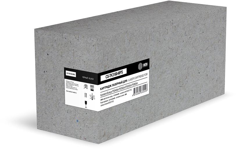 Картридж лазерный Cactus CS-TK3160-MPS TK-3160 черный (25000стр.) для Kyocera Ecosys P3045dn/P3050dn/P3055dn/P3060dn фото 1
