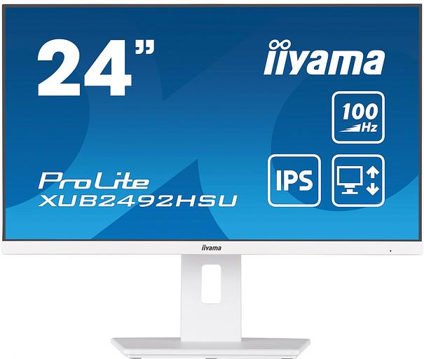 Монитор Iiyama 23.8" ProLite XUB2492HSU-W6 белый IPS LED 0.4ms 16:9 HDMI M/M матовая HAS Piv 250cd 178гр/178гр 1920x1080 100Hz DP FHD USB 4.9кг фото 1