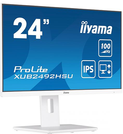 Монитор Iiyama 23.8" ProLite XUB2492HSU-W6 белый IPS LED 0.4ms 16:9 HDMI M/M матовая HAS Piv 250cd 178гр/178гр 1920x1080 100Hz DP FHD USB 4.9кг фото 3