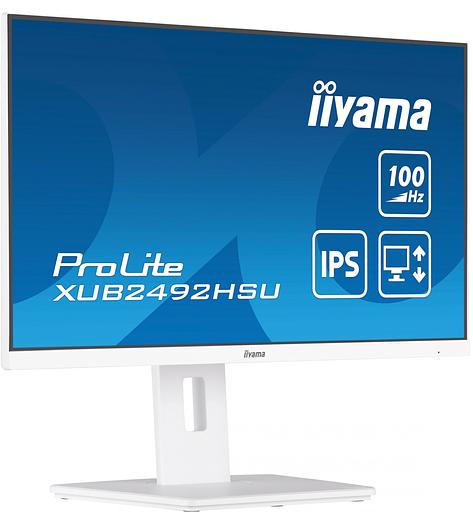 Монитор Iiyama 23.8" ProLite XUB2492HSU-W6 белый IPS LED 0.4ms 16:9 HDMI M/M матовая HAS Piv 250cd 178гр/178гр 1920x1080 100Hz DP FHD USB 4.9кг фото 4