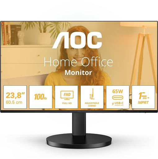 Монитор AOC 27" 27B3CF2 черный IPS LED 4ms 16:9 HDMI матовая HAS Piv 1300:1 250cd 178гр/178гр 1920x1080 100Hz FHD USB 5.6кг фото 2