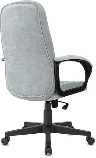 Кресло руководителя Бюрократ CH 002 Fabric серо-голубой Light-28 крестов. пластик фото 4