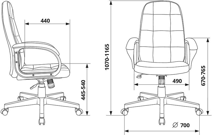 Кресло руководителя Бюрократ CH 002 Fabric серо-голубой Light-28 крестов. пластик фото 8