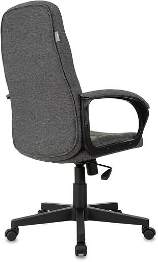 Кресло руководителя Бюрократ CH 002 Fabric серый 3C1 крестов. пластик фото 4