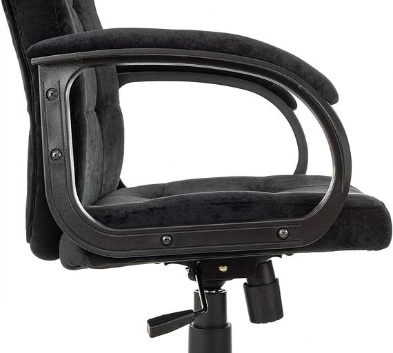 Кресло руководителя Бюрократ CH 002 Fabric черный Light-20 крестов. пластик фото 7