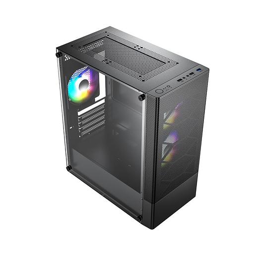 ACD Coffre 106 mATX, CPU 160mm, VGA 300mm, USB3.0*1+USB2.0*2+HD audio, Front 2*12cm ARGB (Slave fans),Rear 1*12cm ARGB (Master fan), TG фото 2
