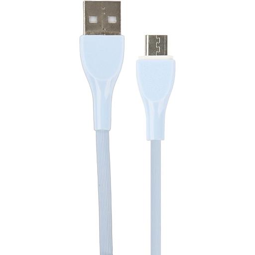 PERFEO Кабель USB A вилка - Micro USB вилка, 2.4A, голубой, силикон, длина 1 м., ULTRA SOFT (U4022) фото 1